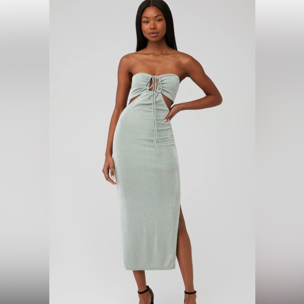 RUNAWAY THE LABEL- JODI MIDI DRESS size Medium.